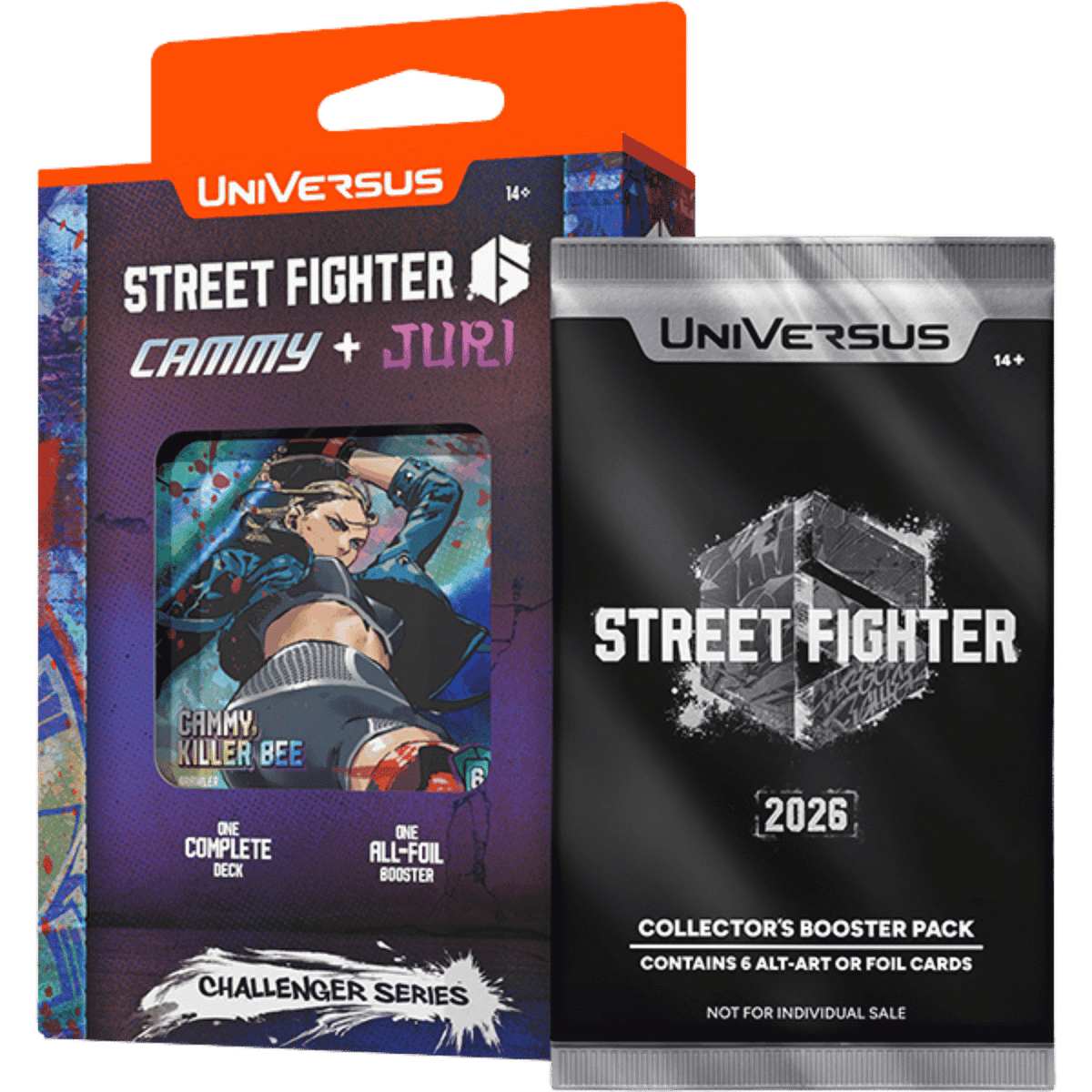 UniVersus TCG: Street Fighter 6 - Cammy + Juri / M. Bison + JP - Challenger Series Deck (Set of 2) (PREORDER)