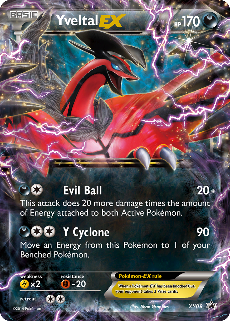 Yveltal-EX XY08/211 - XY Black Star Promos Holofoil (MP)