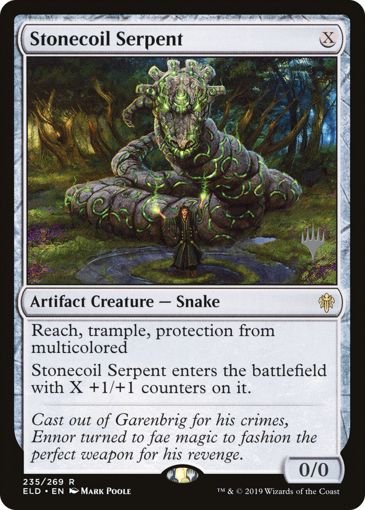 Stonecoil Serpent (PPELD-235P) - Throne of Eldraine Promos Foil