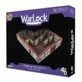 Wizkids Miniatures 4D Settings: WarLock Tiles - Town & Village II - Full Height Plaster Walls