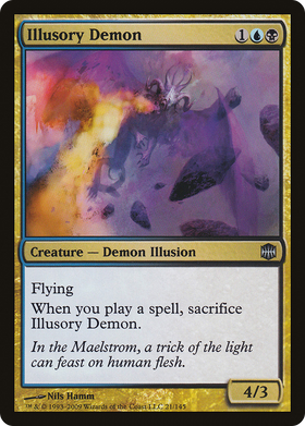 Illusory Demon (ARB-021) - Alara Reborn