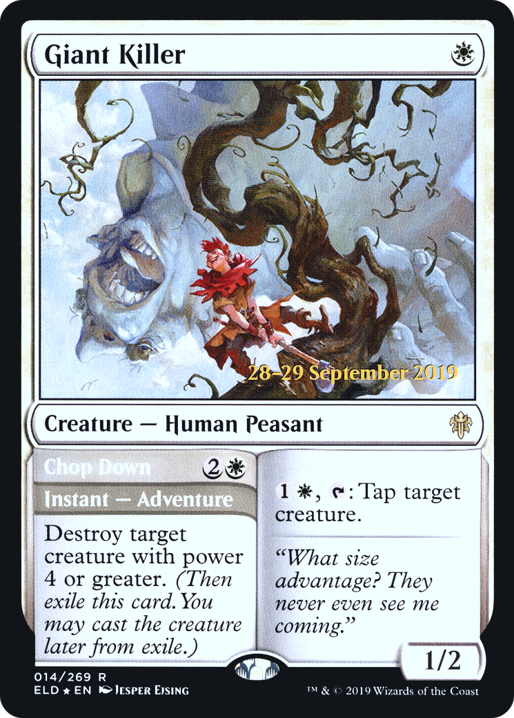Giant Killer // Chop Down (PRE-14S) - Throne of Eldraine Promos Foil