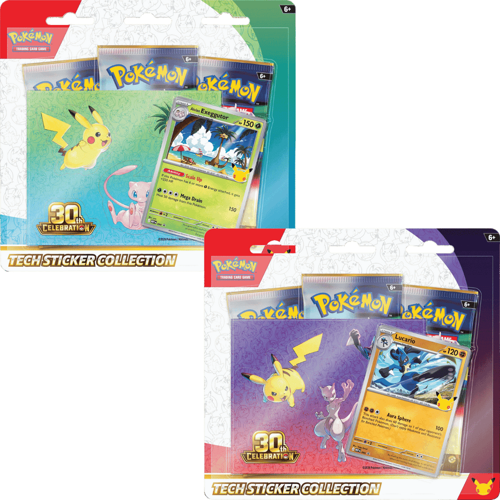 Pokemon: 30th Celebration - Alolan Exeggutor / Lucario Tech Sticker Collection (Set of 2)